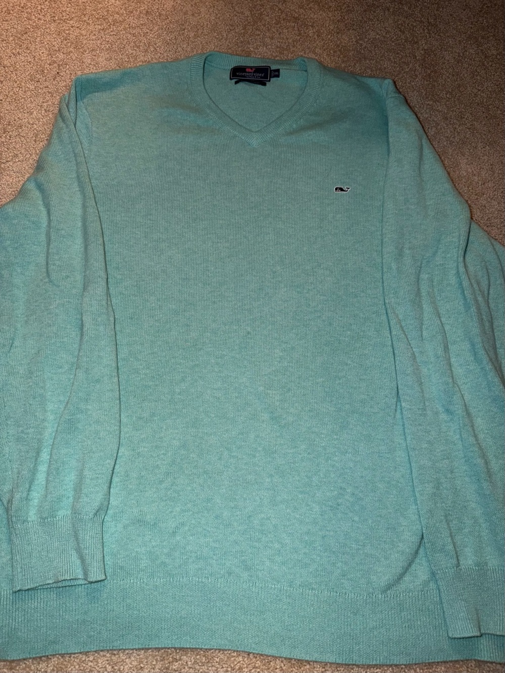 Vineyard Vines Teal Knit Pullover